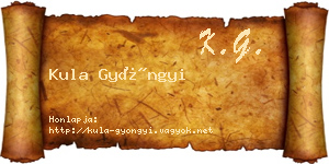 Kula Gyöngyi névjegykártya