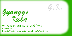 gyongyi kula business card